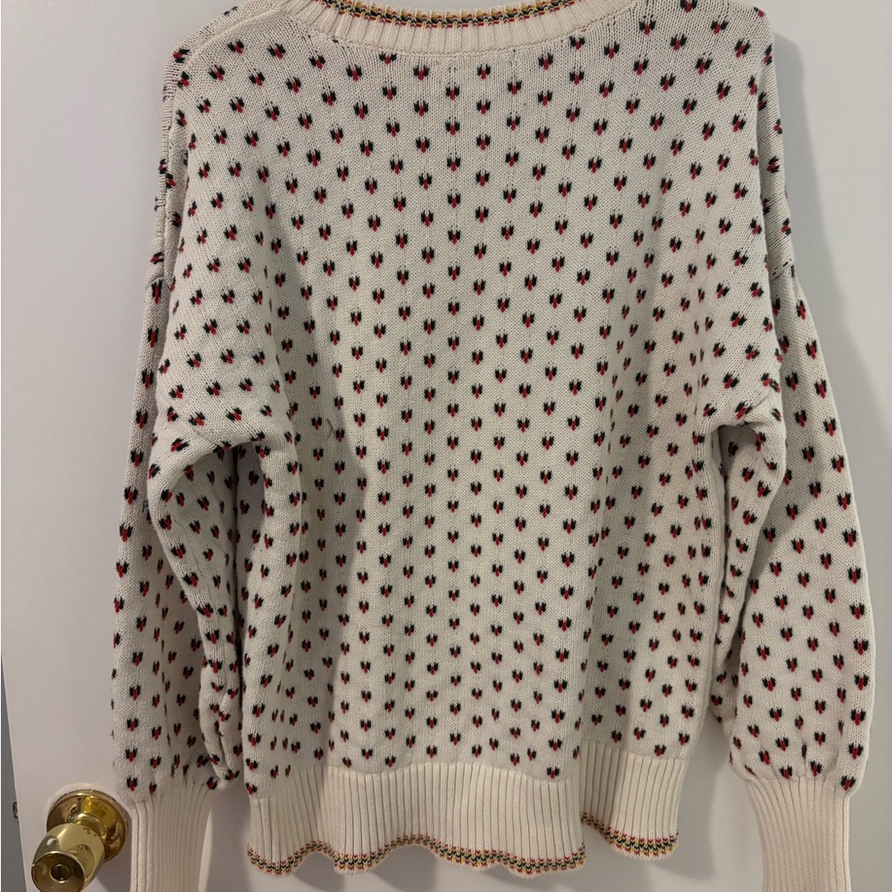 Vintage Quiet Luxury Romantic Feminine Cottagecore Lands' End Sweater Small - Picture 5 of 5